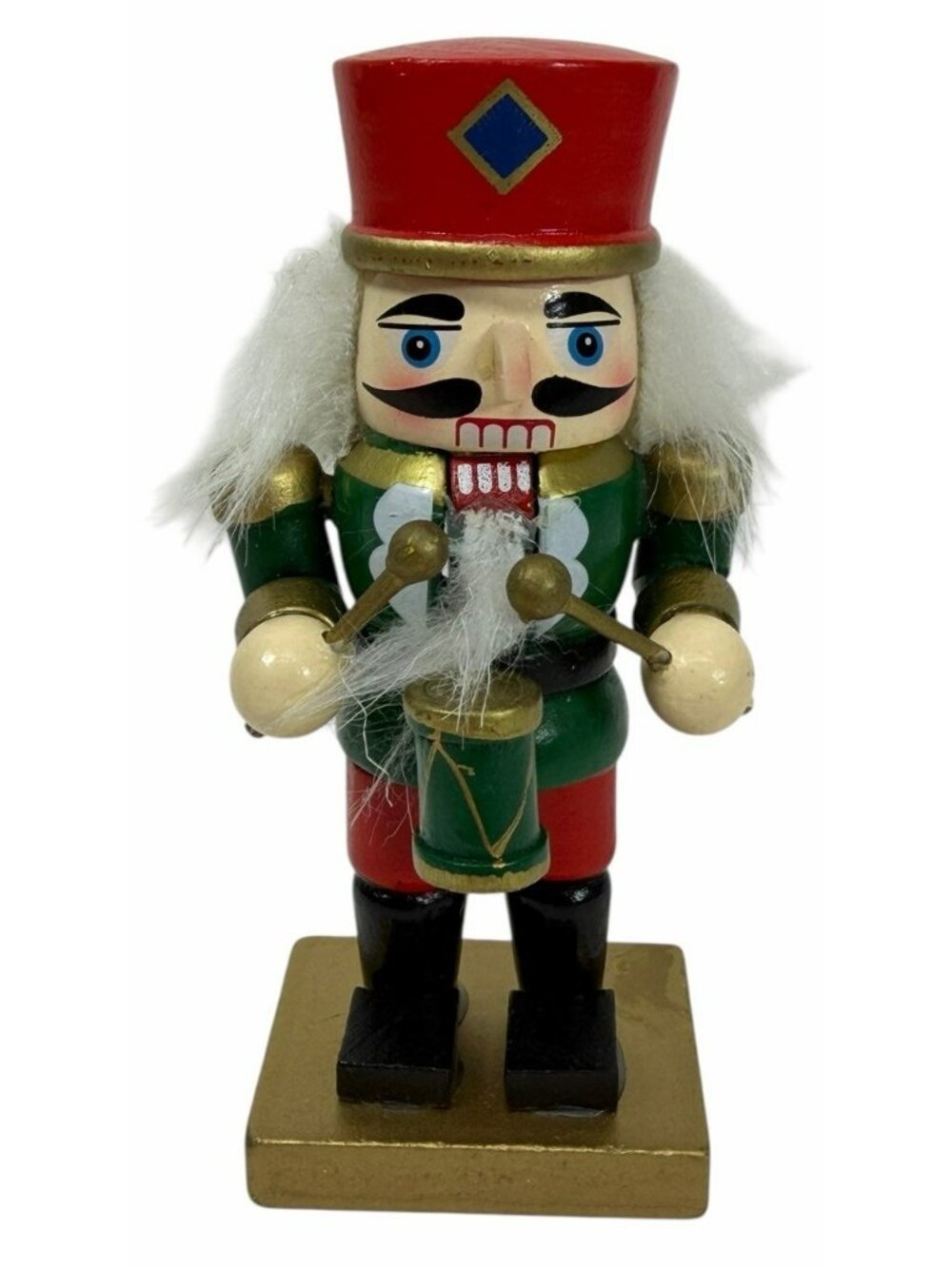 Miniature Nutcracker 4.5" Tall Drummer Wooden CVS 2013 Wood Mini Christmas